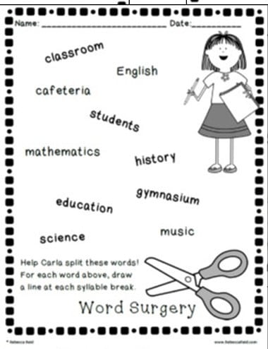 Word Surgery sample page