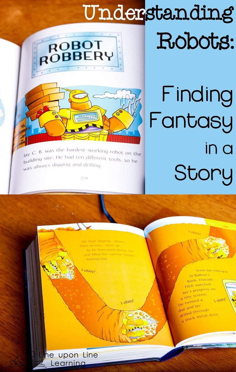 We read the robot story and talked about what could happen and which things were definitely fantasy, based on what we know about robots!