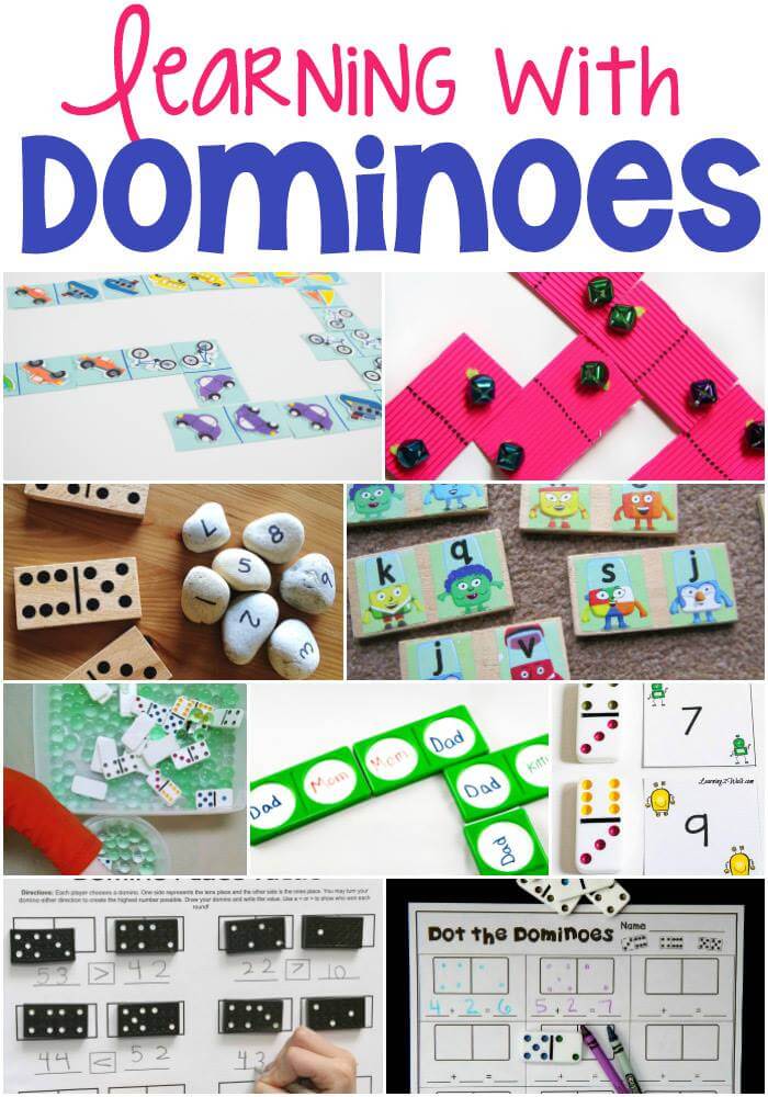 Here are lots of ideas for learning with dominoes!