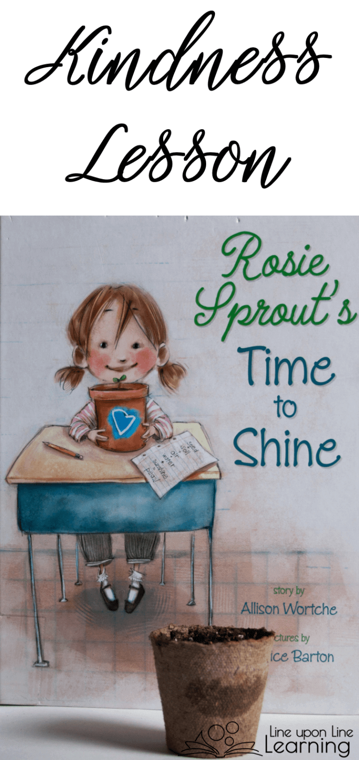 We planted our own seeds after we read about Rosie's kindness.