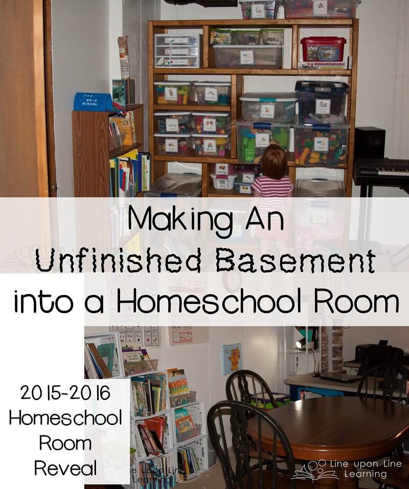 How to Make Your Unfinished Basement into a Comfy Homeschool Room