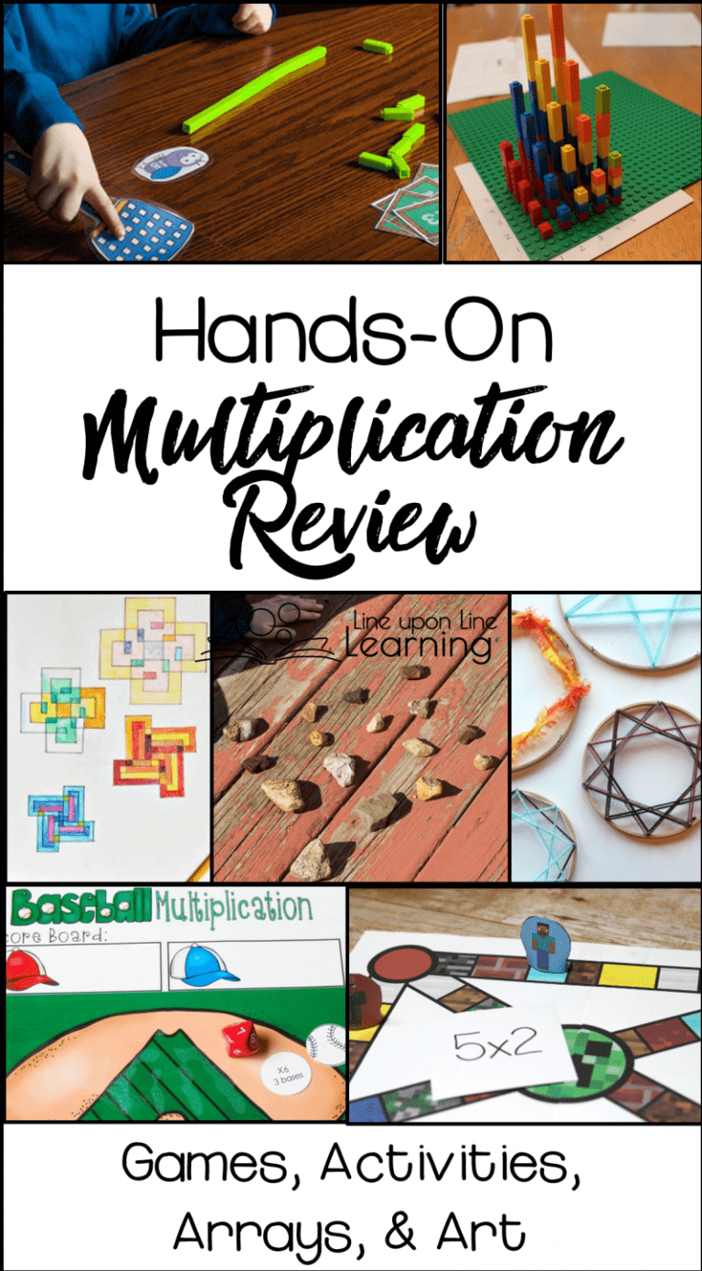 Handstrick Math Multiplication Hands-on Multiplication Review Activities and Games – Line upon Line ...