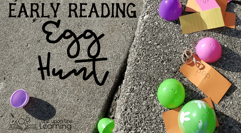 Take early reading practice on the move with an active egg hunt.