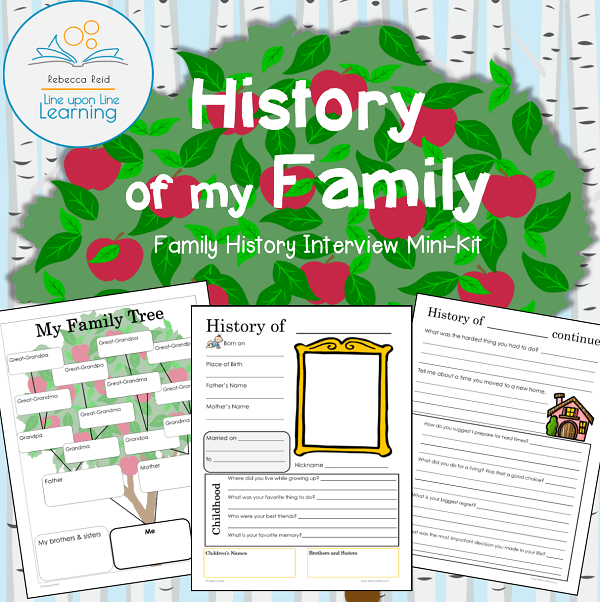 family history interview pages