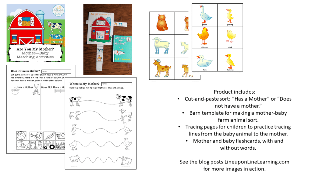 Mother and Baby Matching Activities – Line upon Line Learning