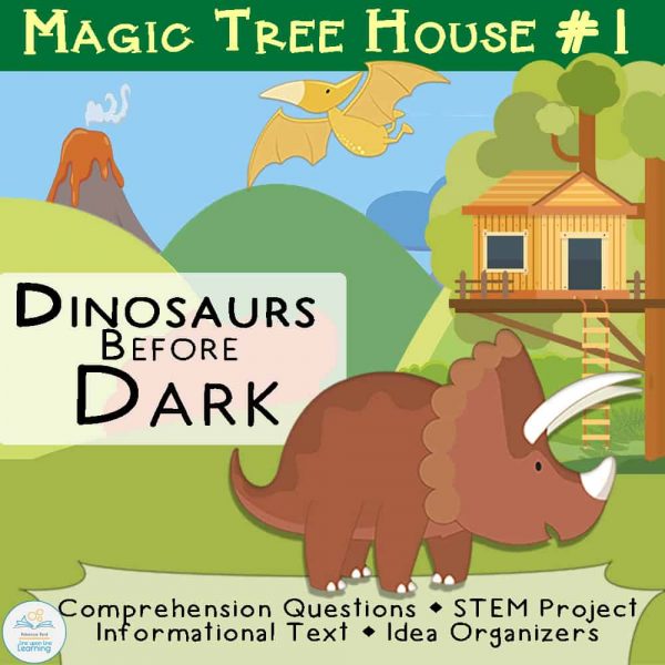 Magic Tree House #1 Dinosaurs Before Dark Comprehension and STEM – Line ...
