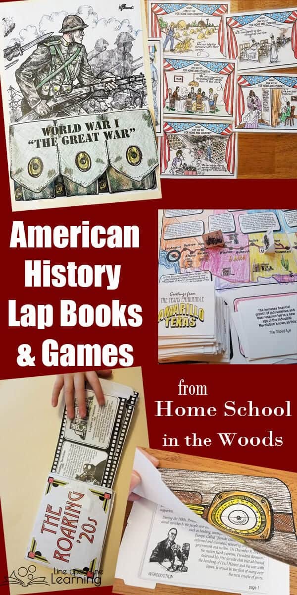By coloring and organizing lap books and notebooks and by playing hands-on learning games, my kids got a great introduction to specific areas of America history. Just what we needed to supplement our learning and make history fun!