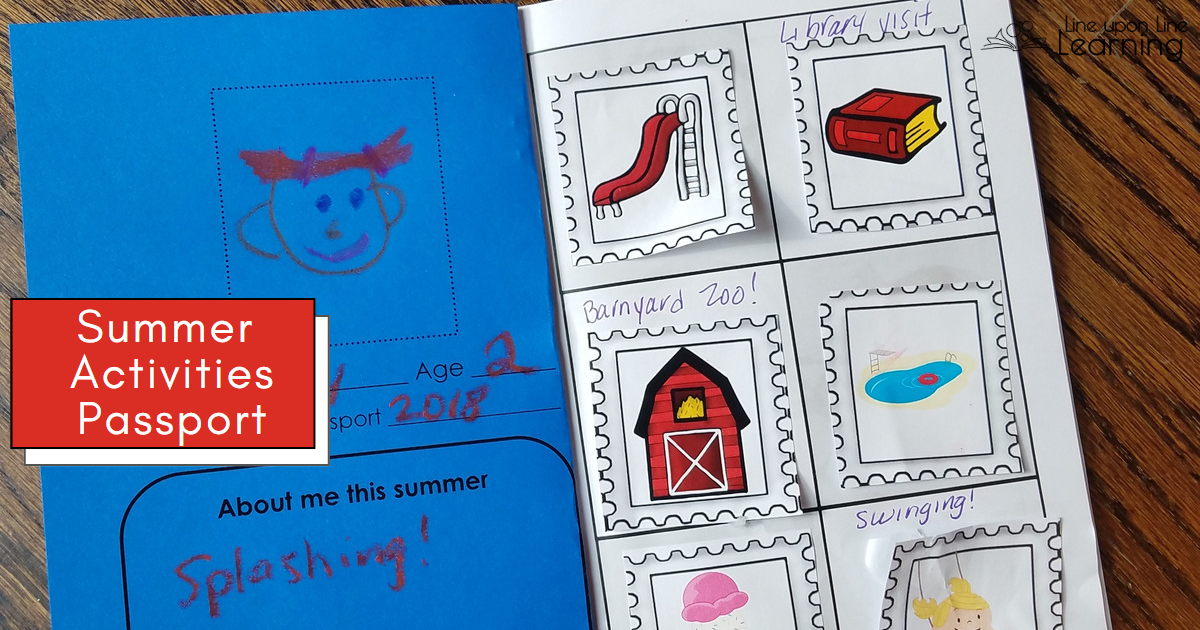We keep track of our summer bucket list inside of our Summer Fun Passport. More than 80 colorful stamps fit right inside, and we can even design our own activities stamps.