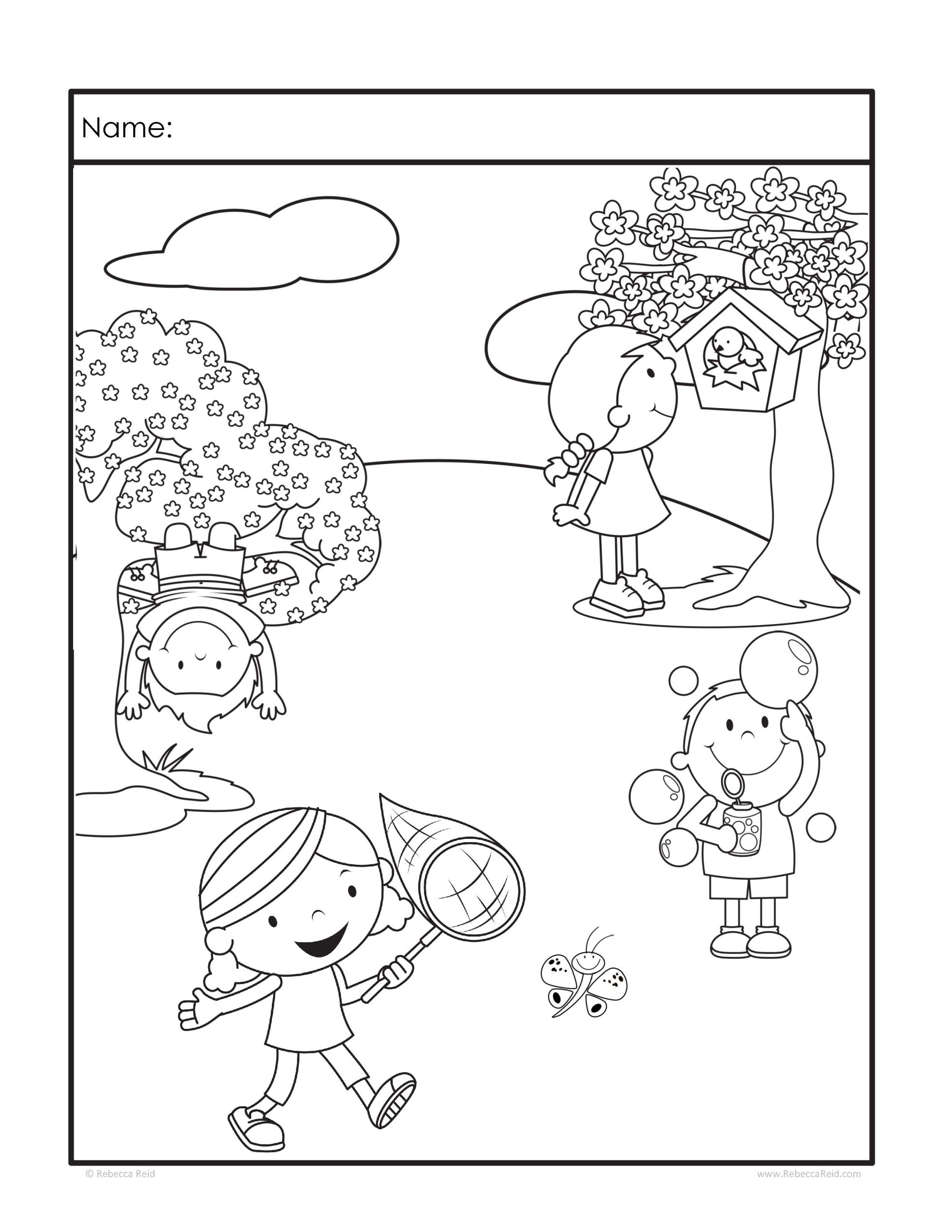 PreK Fun Spring and Summer Fine Motor and Imagination Activities - Image 6