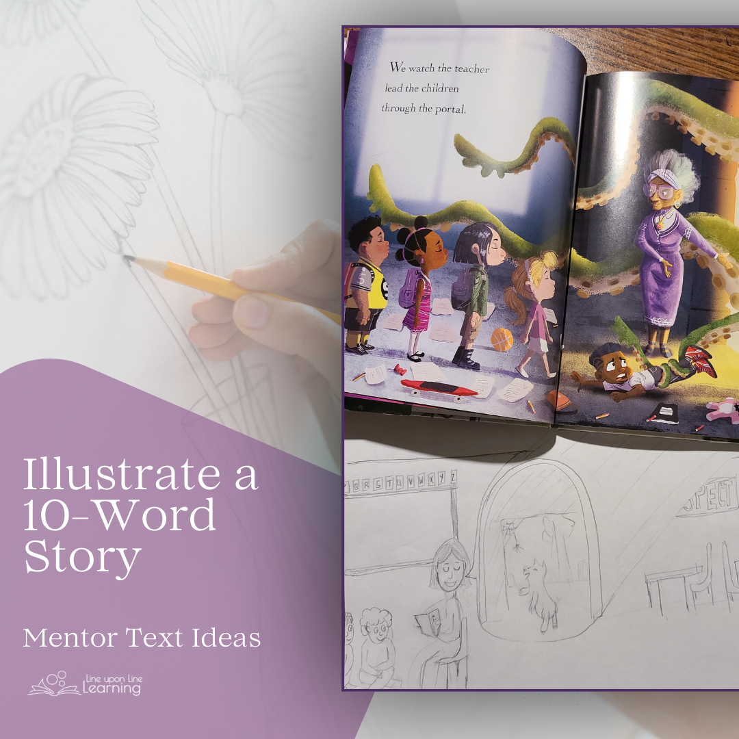 10-word tales illustrate scene - insta