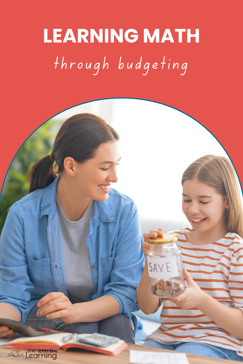 pin learning math through budgeting
